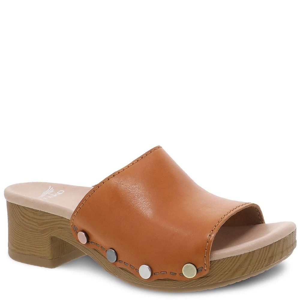 Dansko Giana Mule Sandal size 42 (W 11-12) leather upper with hardware accents
